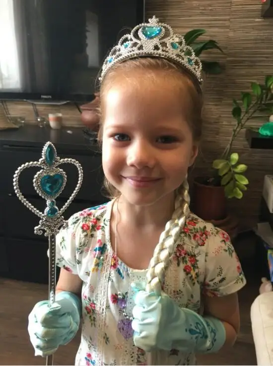 Новое поступление 4 шт./компл. Эльза Анна фигурка принцесса аксессуары Корона