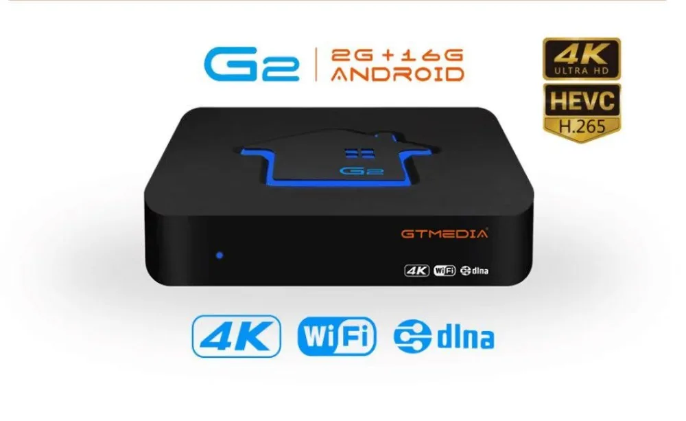 GTMEDIA G2+ IP tv FR DE tv BOX Android 7,1 OS Smart tv Box 2 Гб 16 Гб Amlogic S905W четырехъядерный 2,4 ГГц WiFi ТВ-приставка pk X96 mini
