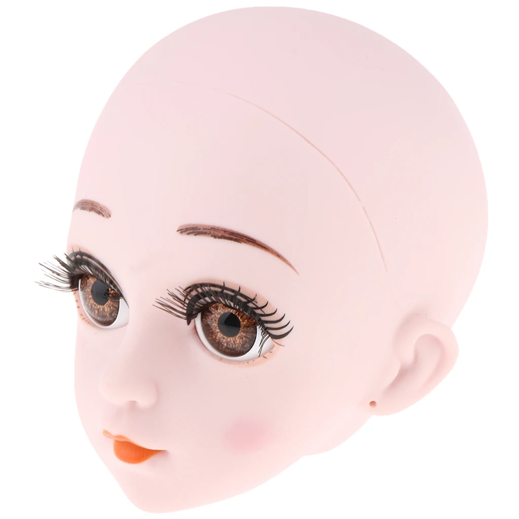 Пластиковая женская кукла голова Лепка с глазами для 1/3 BJD куклы OB