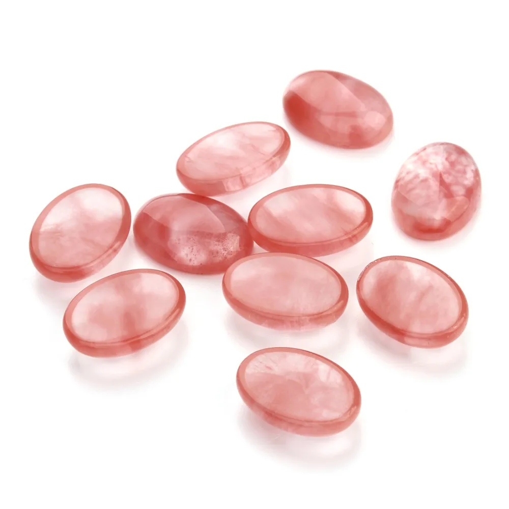 Овальный Кабошон из натурального камня 10 шт. плоский круглый светильник кабошон