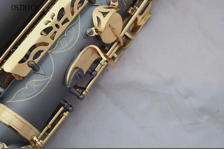 

New Eastern Music Professional matt black surface Alto Saxophone engravings