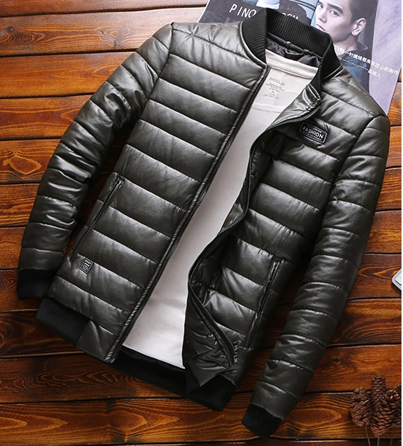 XIYOUNIAO новая зимняя кожаная куртка для мужчин размера плюс M~ 7XL 8XL повседневная мужская мотоциклетная pu кожаная куртка и пальто