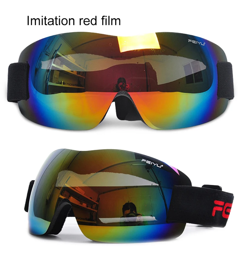 Детские сноубордические лыжные очки Monolayer зимние очки Google Skibrille для мальчиков и девочек лыжные защитные очки для верховой езды на открытом воздухе