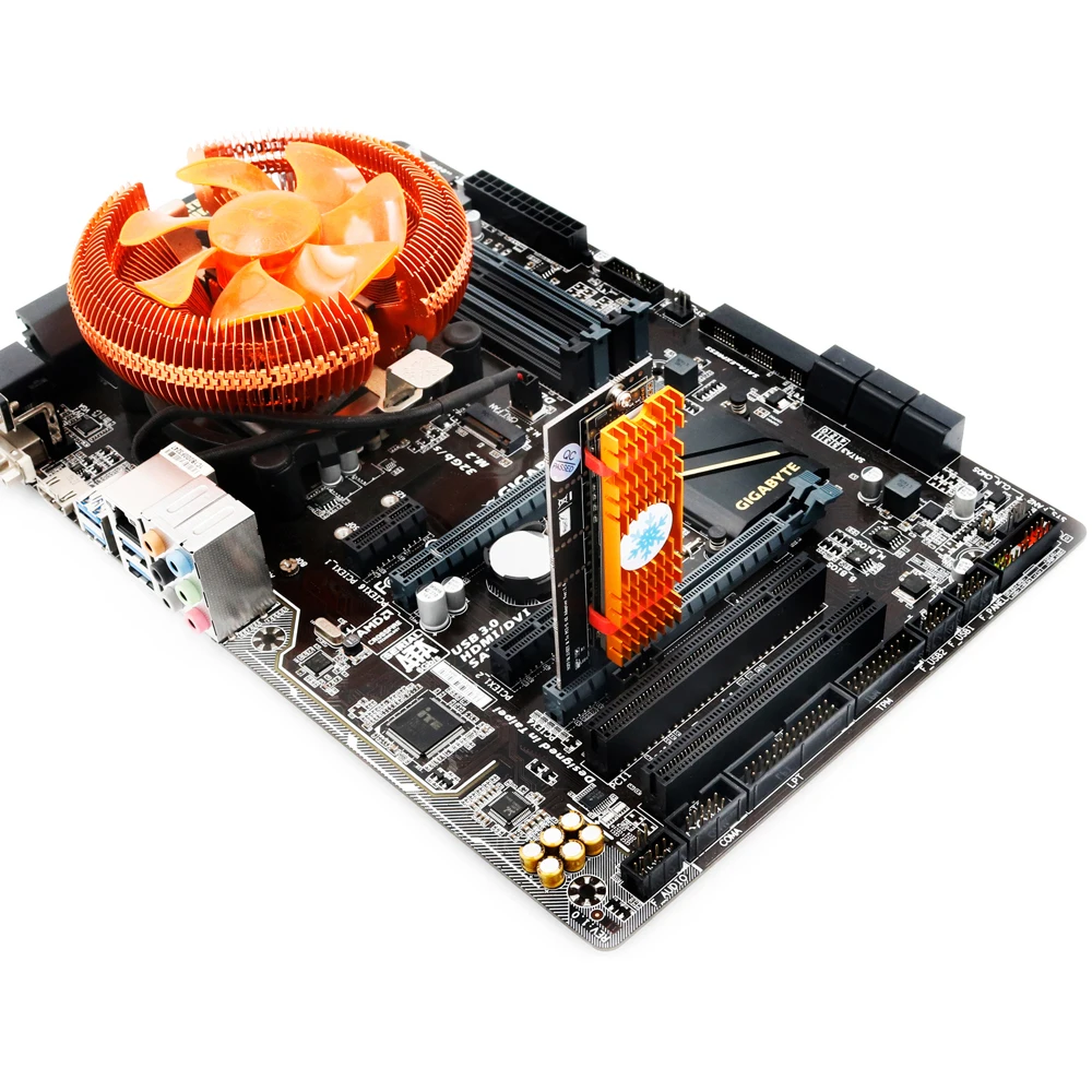 PCIE адаптер M.2 SSD охлаждающая поддержка M Key 2230-2280 M2 PCI Express Led NVMe NGFF на 3 0 X4