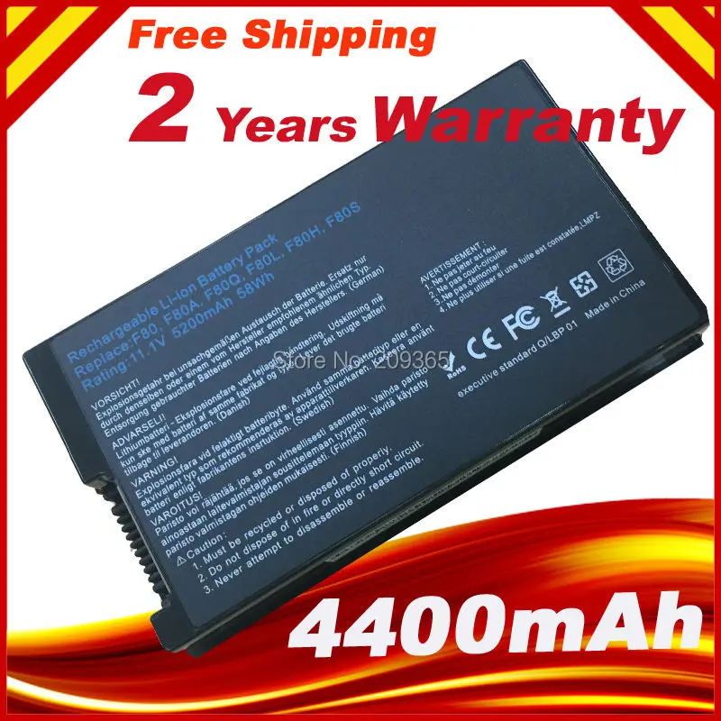 Батарея для Asus A32 F80 F80A 15G10N345800 F8 F80H F80L F81 F83 F50 N80 N81 X61 X82 Бесплатная доставка|battery for