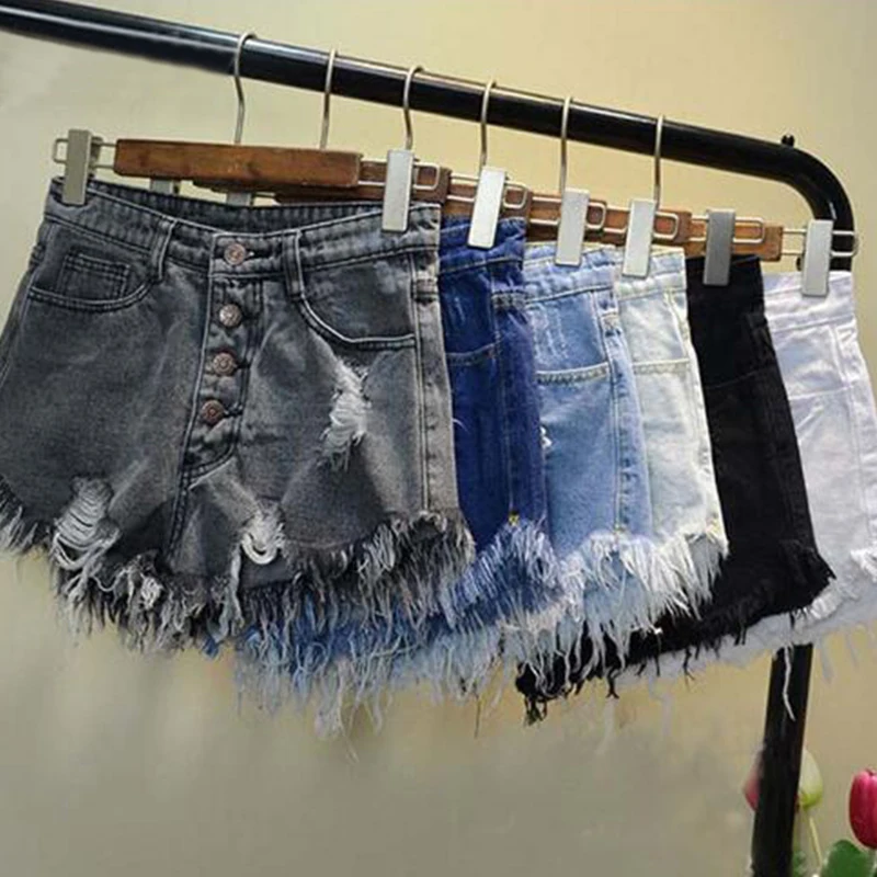 Шорты Softu женские джинсовые с карманами свободные пикантные Короткие штаны из