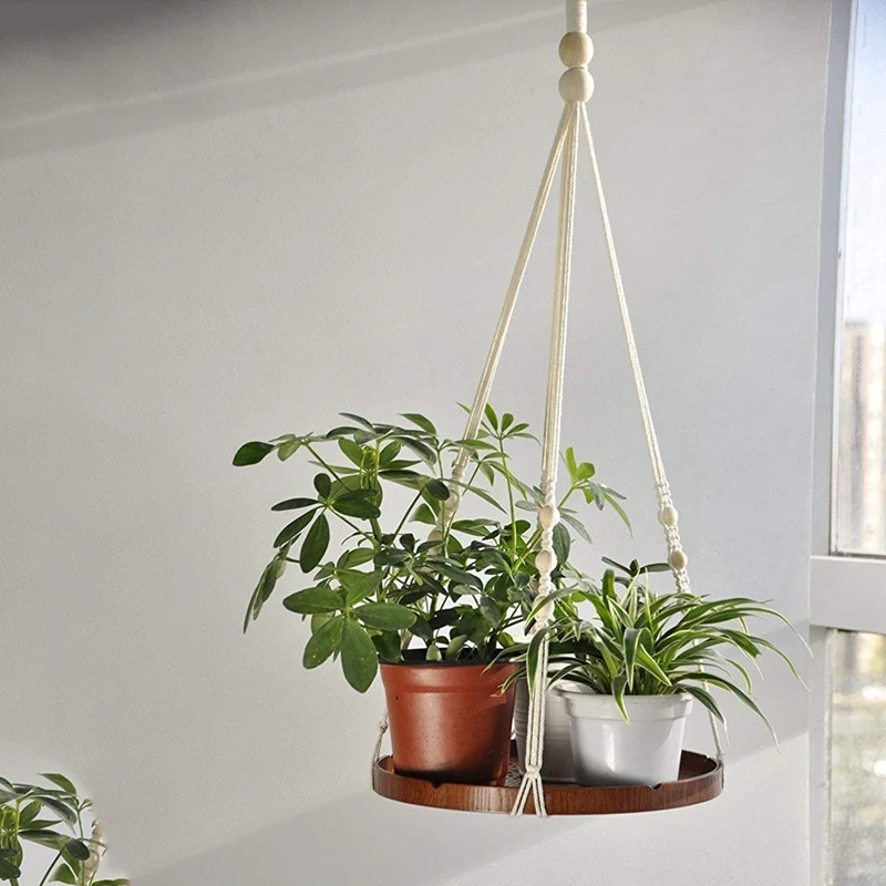 Подвеска для растений из Макраме подвесная полка комнатных декоративный
