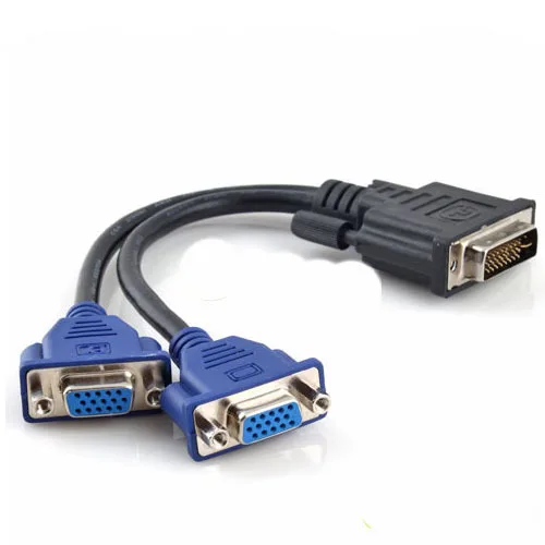 Кабель разветвитель DVI папа двойной VGA мама 0 25 м|dvi male|vga femalevga male to |