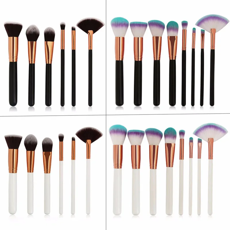 Набор косметических кистей под углом 6/8 шт.|brush tool kit|cosmetic setfan makeup brush |