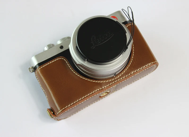 PU Leather case Half Body Set Camera Bag cover For Leica D-LUX 7 D-LUX7 LUX-7 D7 D-LUX TYP109 With Battery Opening