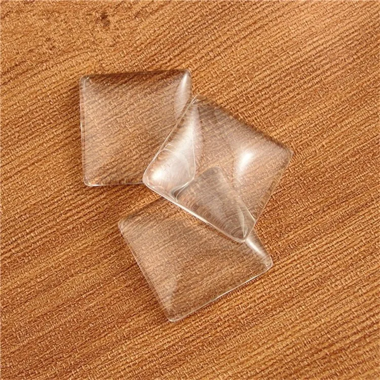 10/12/15/20/25/30/40mm Glass Square Cabochon Transparent Clear Cameo Cover Cabs Spacers Gem Beads For Jewelry Making | Украшения и