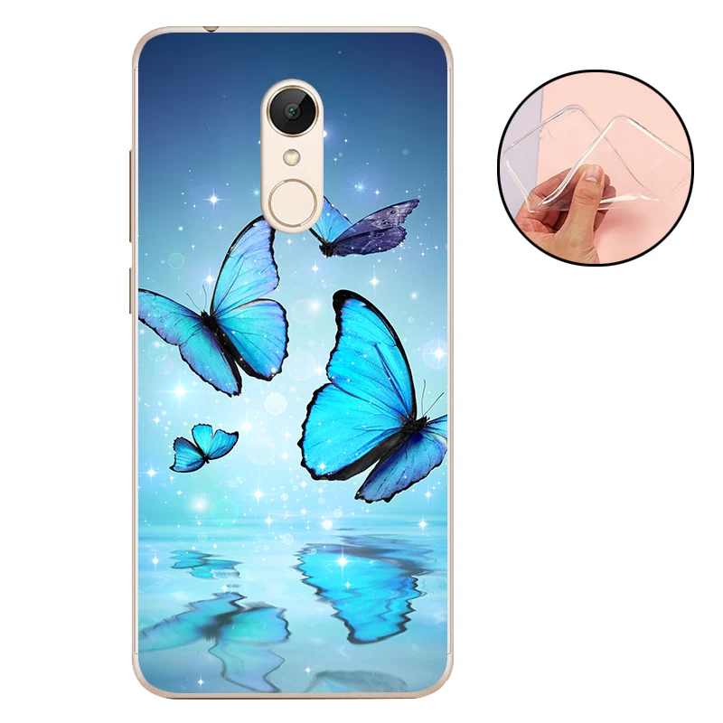 Чехол для Xiaomi Redmi 5 Plus чехол из ТПУ Мягкая силиконовая задняя крышка телефона Xiomi