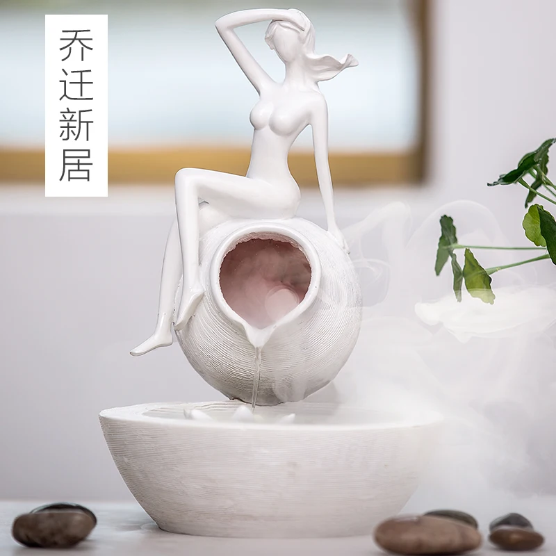 Украшение для дома фонтан Распыление Увлажнитель украшения внутри гостиной | Дом