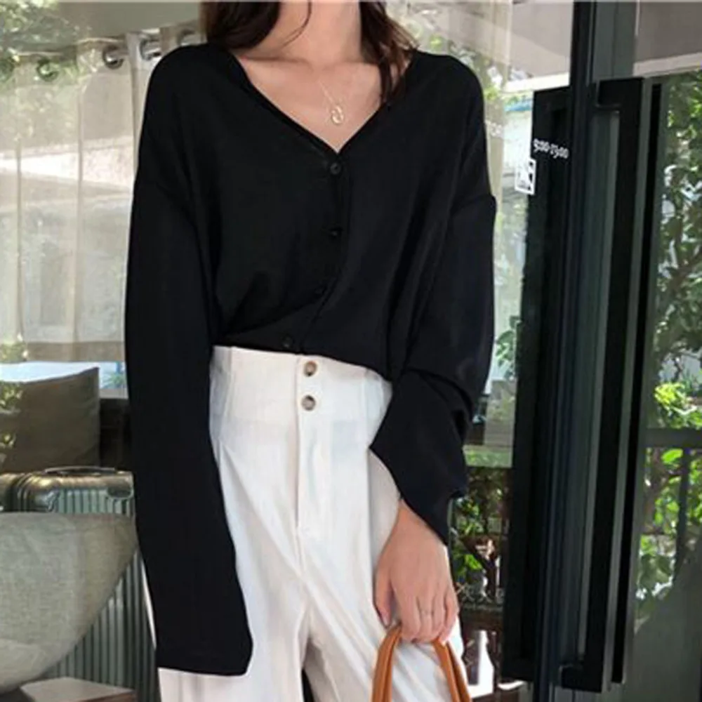 Женские Модные рубашка с длинным рукавом v образным вырезом льняные рубашки