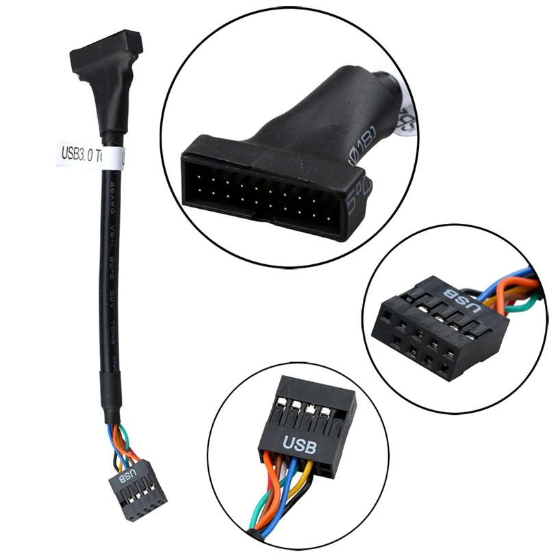 12 см стабильная и быстрая передача данных 19 pin USB 3 0 m 9 2 кабель адаптер конвертер