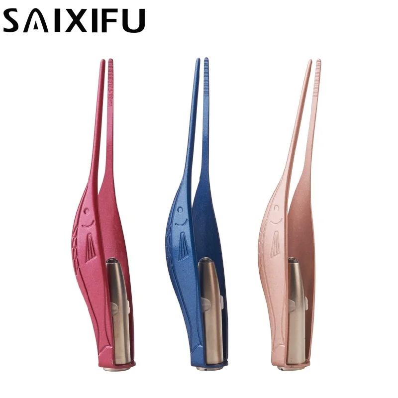 Светодиодный фонарик забота о младенце ухо нос пупок чистящие безопасные щипцы