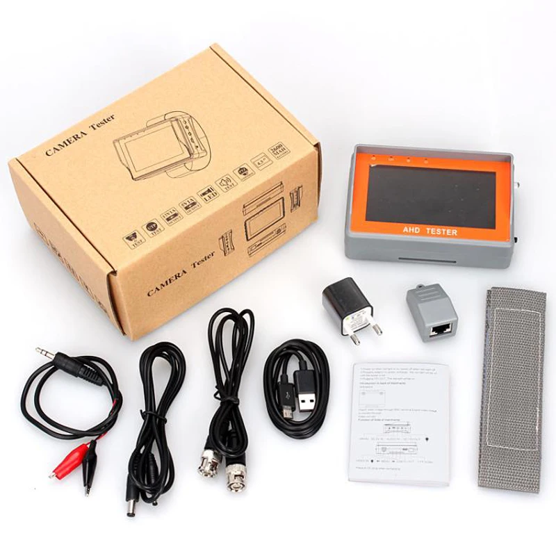 Портативный 1080P AHD CCTV Тест er 4,3 дюймов AHD 2,0 Камера тест ing UTP сетевой кабель тест NTSC/PAL CCTV HD тест er монитор 12 В выход