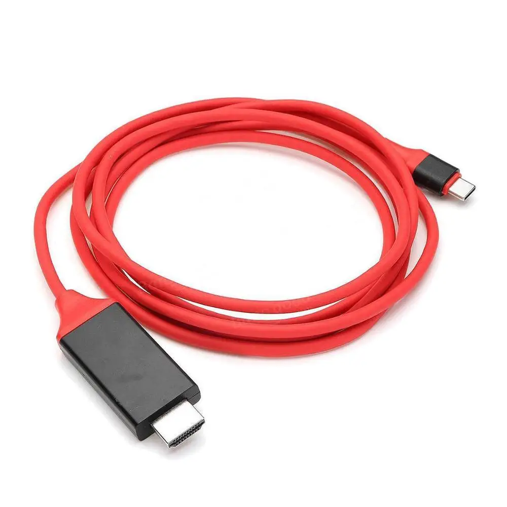 Тип C HDMI кабель для ТВ проектора HD ТВ видео адаптер конвертер для Macbook ASUS компьютер samsung Note10 HUAWEI P30 Android телефон