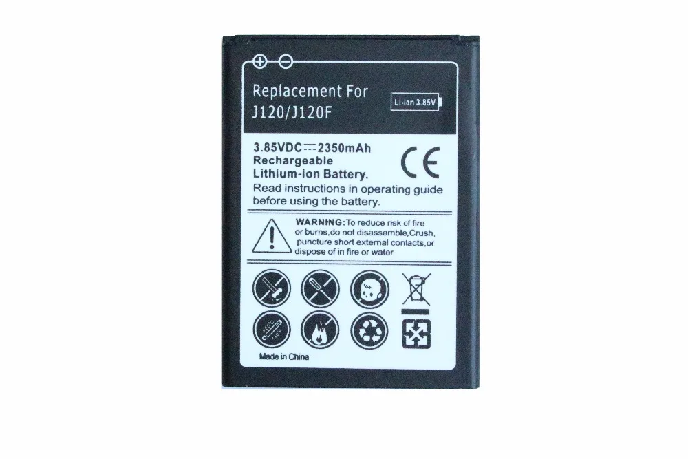 1x2350 мАч EB BJ120CBE / BJ120BBE Сменный аккумулятор для Samsung Galaxy 2016 Edition J1 SM J120 J120A J120F J120|battery for