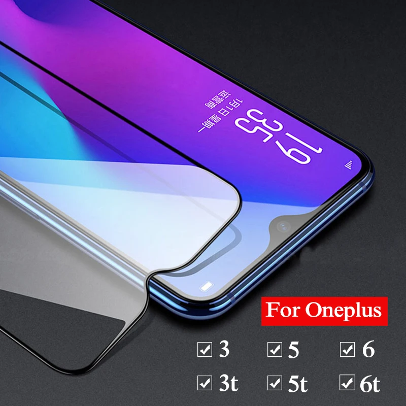 Для One plus 3 5 6 закаленное стекло для oneplus 3t 5t t защитный экран полное покрытие 1 +