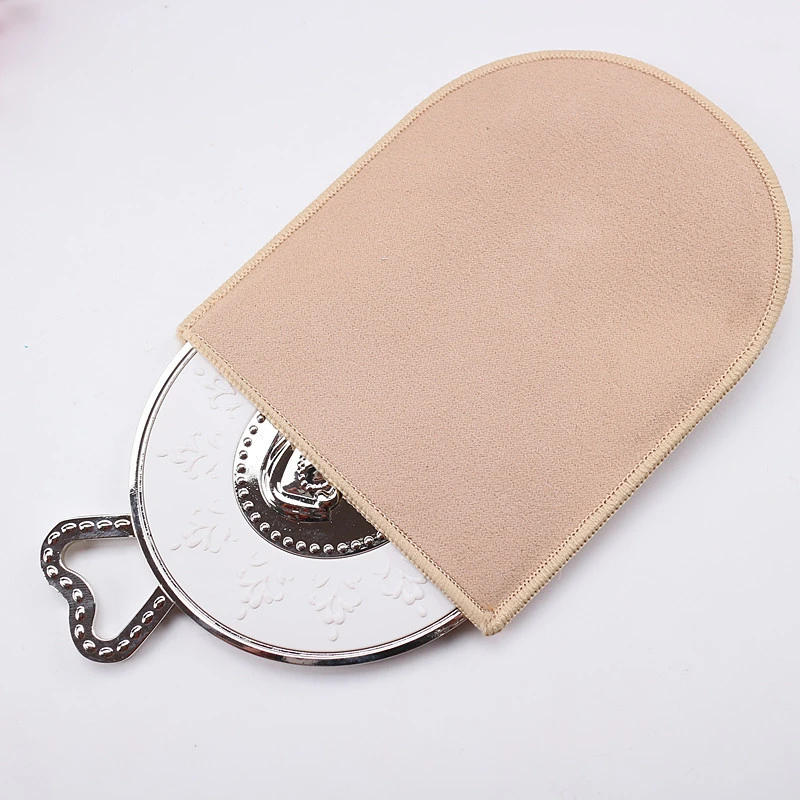 Изысканный Подарок Французский Тиснением Макияж Hand Mirror Румяна Лепесток