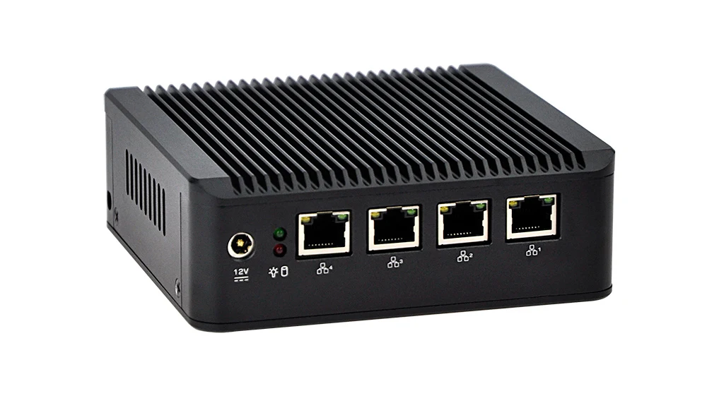 Qotom Barebone Мини ПК Nano Itx J1900 4 intel lan Мини компьютер pfsense брандмауэр сервер Linux Ubuntu безвентиляторный мини ПК