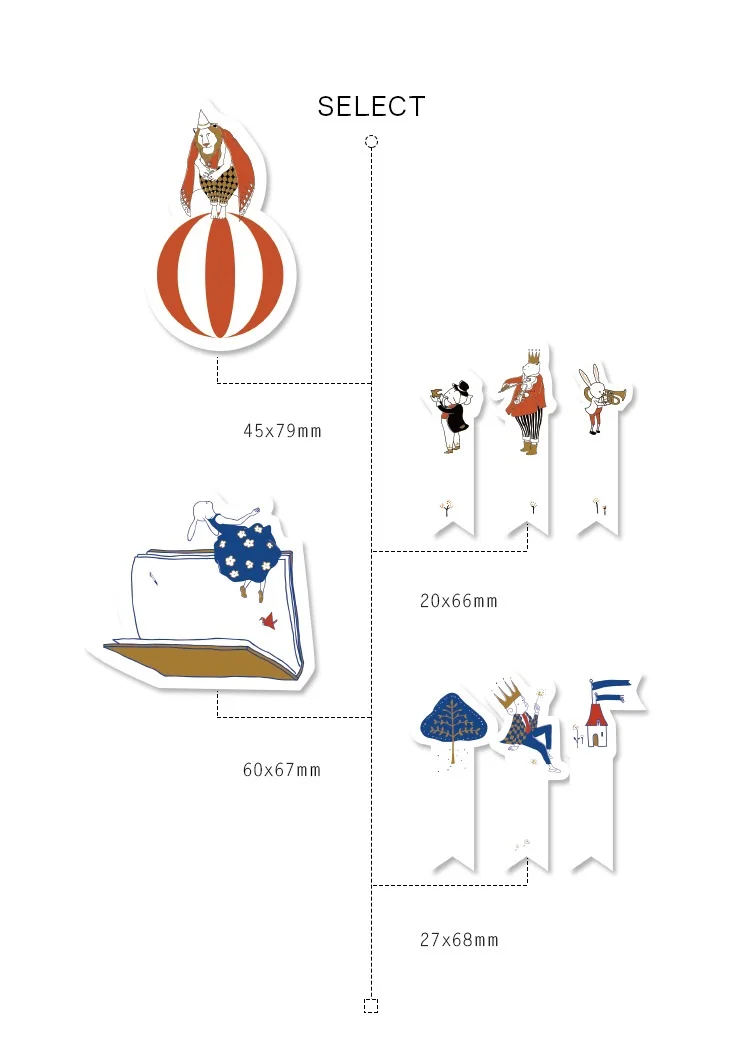 4 шт./лот блокнот цирка Очаровательные животные Липкие заметки клейкие закладки