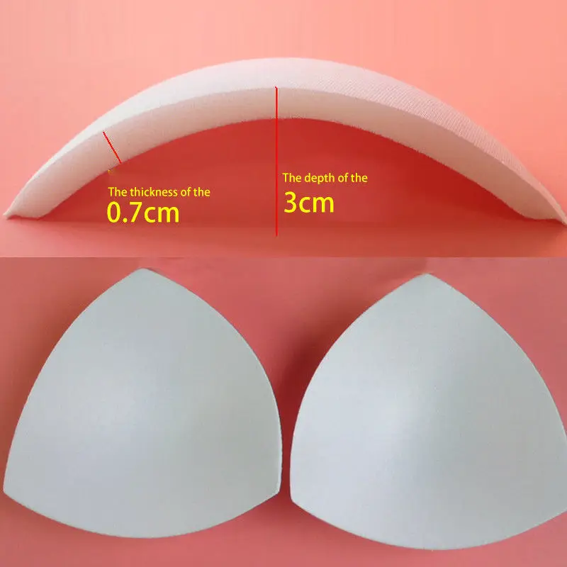 Женские Треугольные вставки для груди 3 пары бюстгальтер с имитацией
