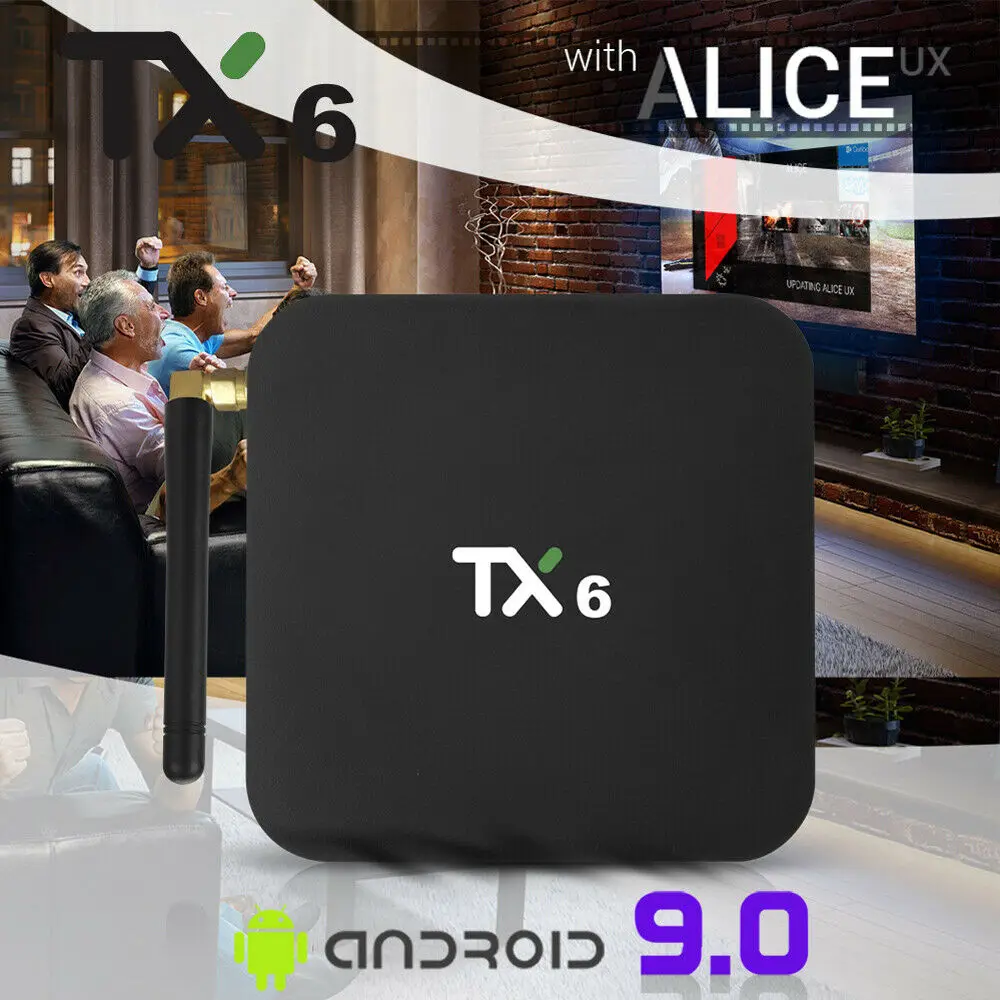 Smart tv Box 4 Гб ОЗУ 64 Гб ПЗУ Android 9,0 TX6 Allwinner H6 16/32G/64G поддержка 4K H.265 2,4G/5 ГГц двойной WiFi BT4.1 медиаплеер