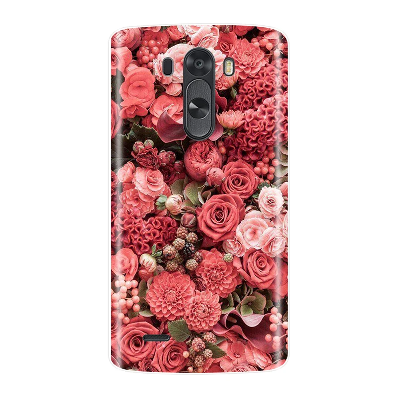 Чехол для телефона для LG G3, Мягкий Силиконовый ТПУ чехол с милым котом и цветами для LG G3 D850 D851 D855, чехол - Цвет: No.20