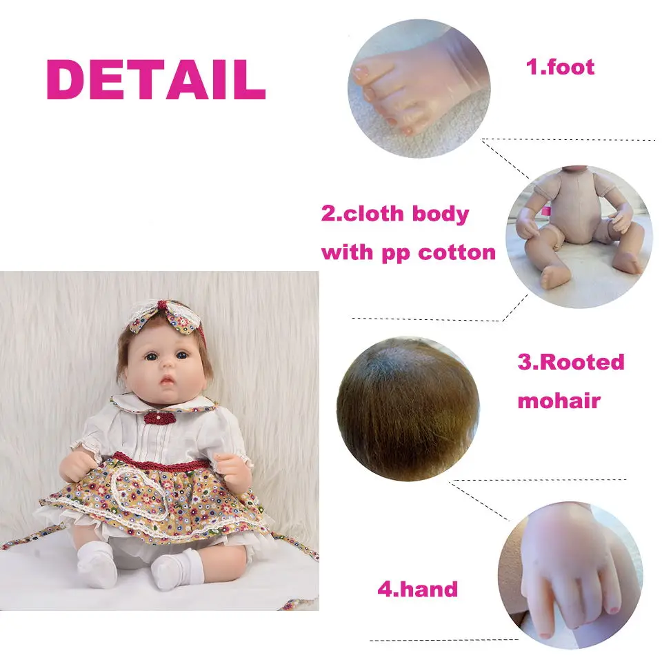 Кукла реборн Мягкая силиконовая виниловая для новорожденных игрушка принцессы