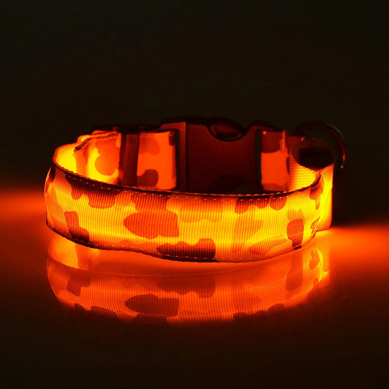 Водонепроницаемый светодиодный ошейник для собак с USB зарядкой той от потери во