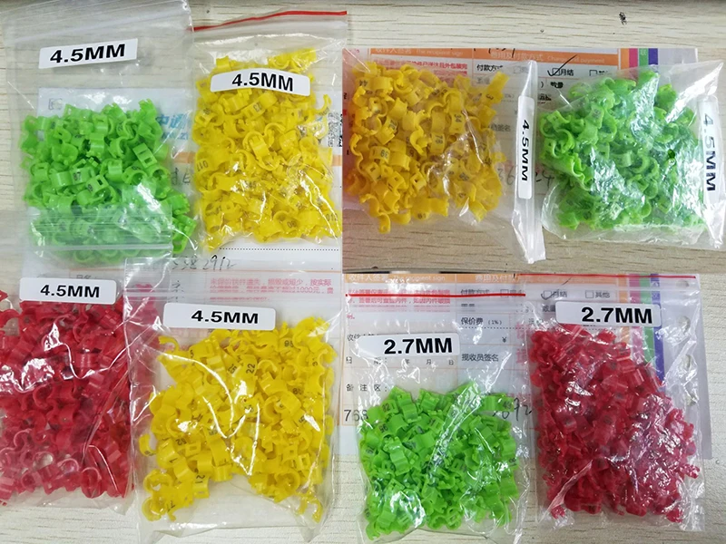 /розничная 100 шт внутренний 2,7 мм 3 мм 4 мм 4,5 мм птица голубь Голубь попугай ножные кольца маленькие птицы ноги кольца попугай