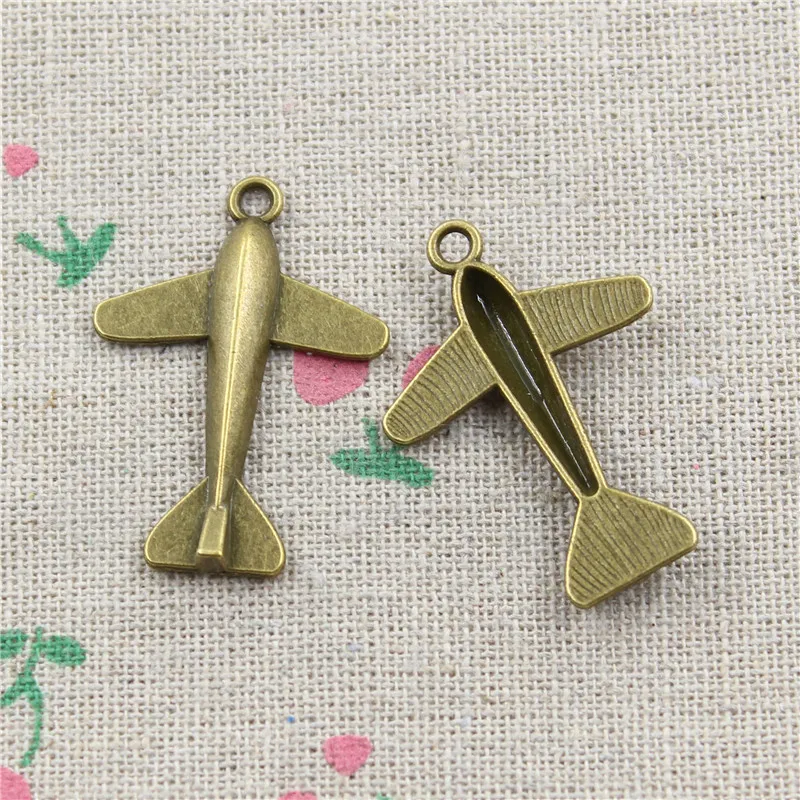 15 шт. подвески в античном стиле цвет бронзы размеры 34*24 мм|charm charm|airplane pendantpendant charms |