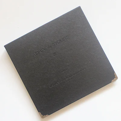 Black Корейский креативный Альбом для монет, книга для сбора монет, жесткое лицо, для хранения билетов, альбом для коллекционеров монет для коллекции денежных знаков - Цвет: Black