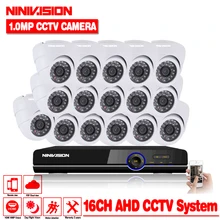 Система видеонаблюдения AHD DVR 16CH 720P HD 1 0 мегапикселей Улучшенная