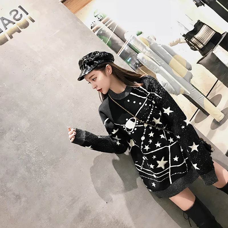 Свитер Модные женские Твердые длинным рукавом o-образным вырезом водолазка Для