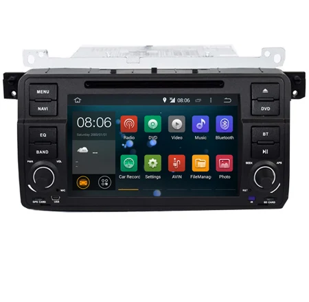 В наличии Android 7 1 автомобильный DVD плеер для BMW E46 M3 с GPS Bluetooth Wi Fi 3G USB SD управление