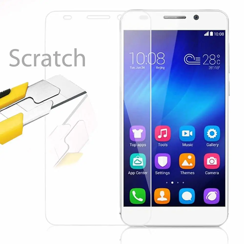 Закаленное стекло 9H 2.5D для Honor 6 защитная пленка на экран с полным покрытием Huawei