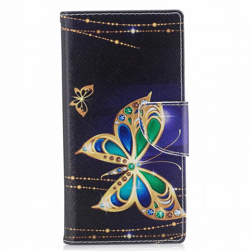 Big Butterflies Чехол-книжка для телефона sony Xperia XA3 XA2 Ultra XZ Premium XZ1 Compact XA1 Plus XZ2 L2 Z6 Z3, кожаный чехол-кошелек D07Z - Цвет: Big Butterflies