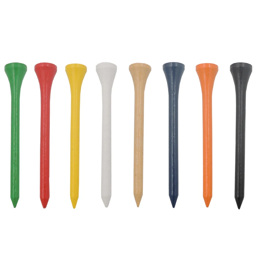 50 шт./лот тройники для гольфа 70 мм деревянные Тройники olf профессиональные