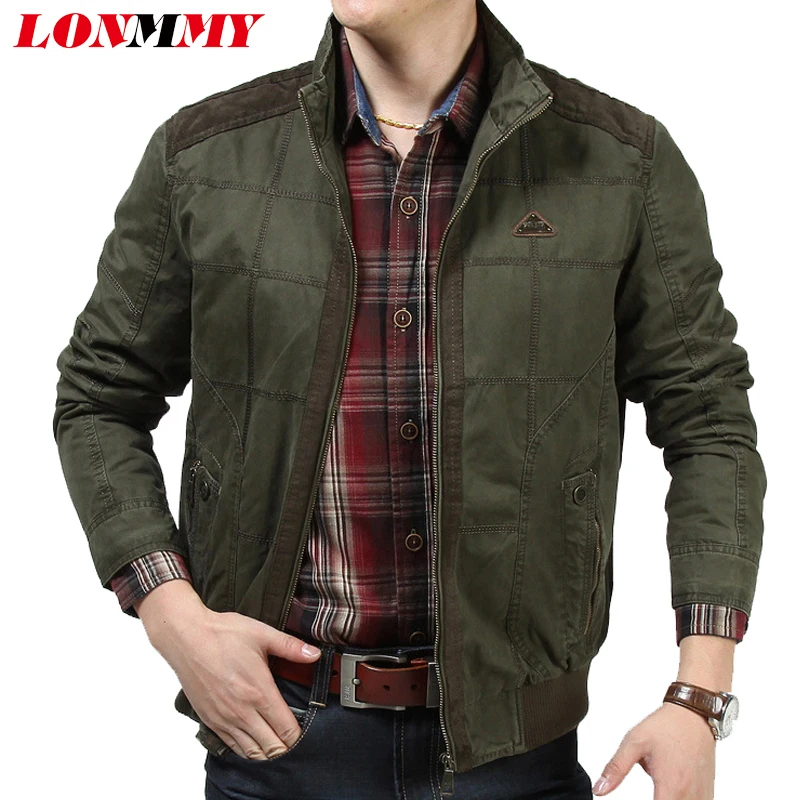 LONMMY пальто и куртки Мужская ветровка Бомбер куртка мужская одежда chaquetas hombre