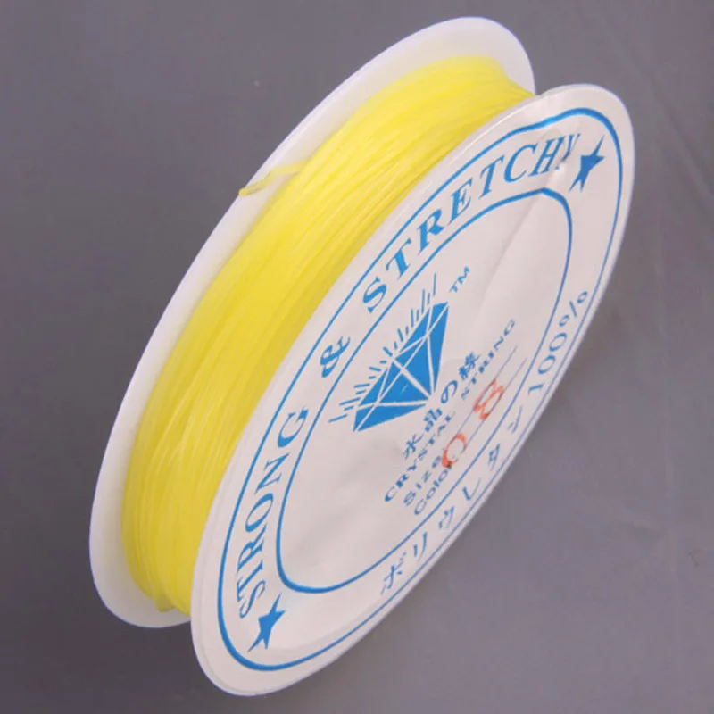 

0.8MM Yellow Stretch Elastic Crystal Line Jewelry For Woman Gift Making Z010
