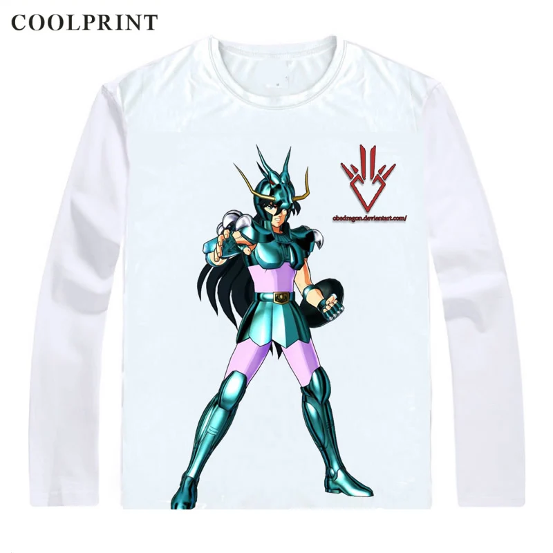 Style 6 Дракон Ширю дорагон без рубашки Yu Футболка Saint Seiya Рыцари зодиака для мужчин футболка повседневное Винтажная футболка рубашки с длинными рукавами - Цвет: Style 6