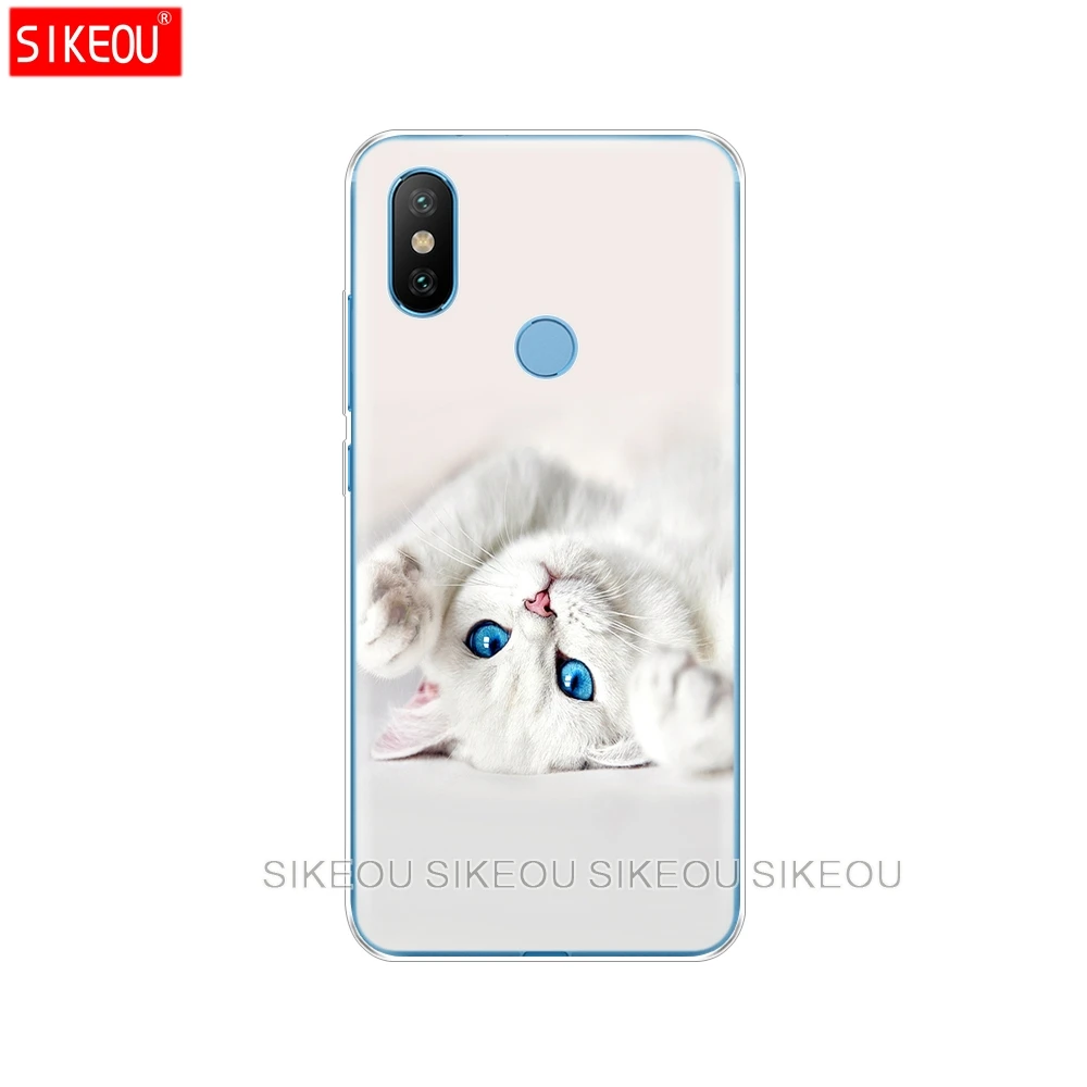 Силиконовый чехол для Xiaomi Mi A1 A2 5 5S 5X6 Mi5 MI6 NOTE 3 MAX Mix 2 2S cat kitty blue eyes cute animal pet|Бамперы| |
