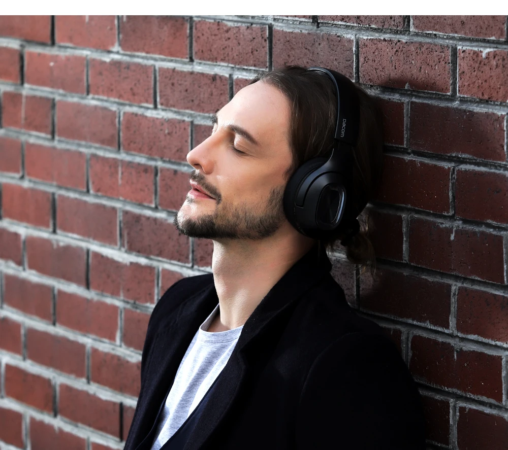 Dacom HF002 Bluetooth 5,0 беспроводные наушники над ушами наушники двойные драйверы Bulit-in 1200 мАч батарея стерео гарнитура с микрофоном