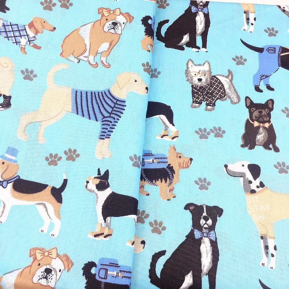 Diy швейное детское платье ткань домашнее искусственное одеяло лоскутное голубая