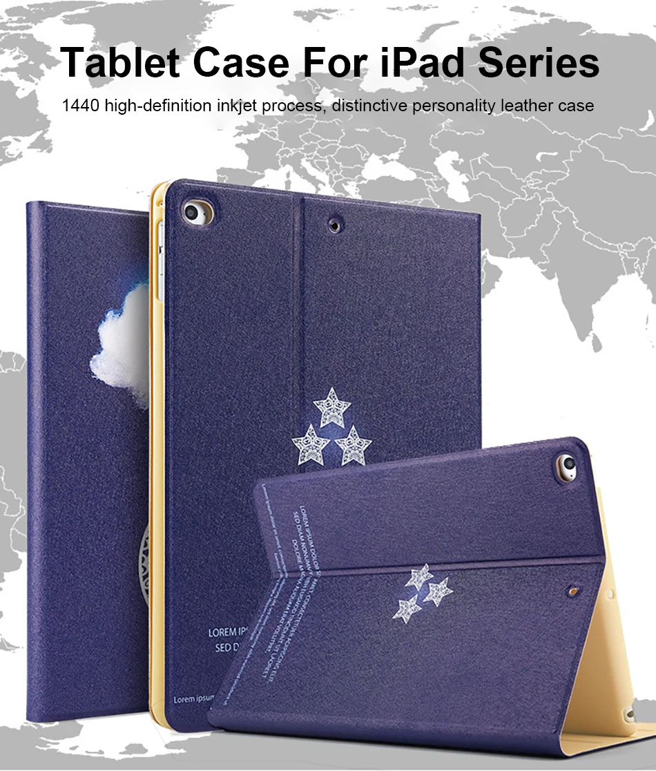 ACCEZZ 9,7 дюймов полная Защита задняя крышка для ipad Air 1/2 умный спящий Пробуждение Флип чехол для ipad 2 3 4 чехол для планшета