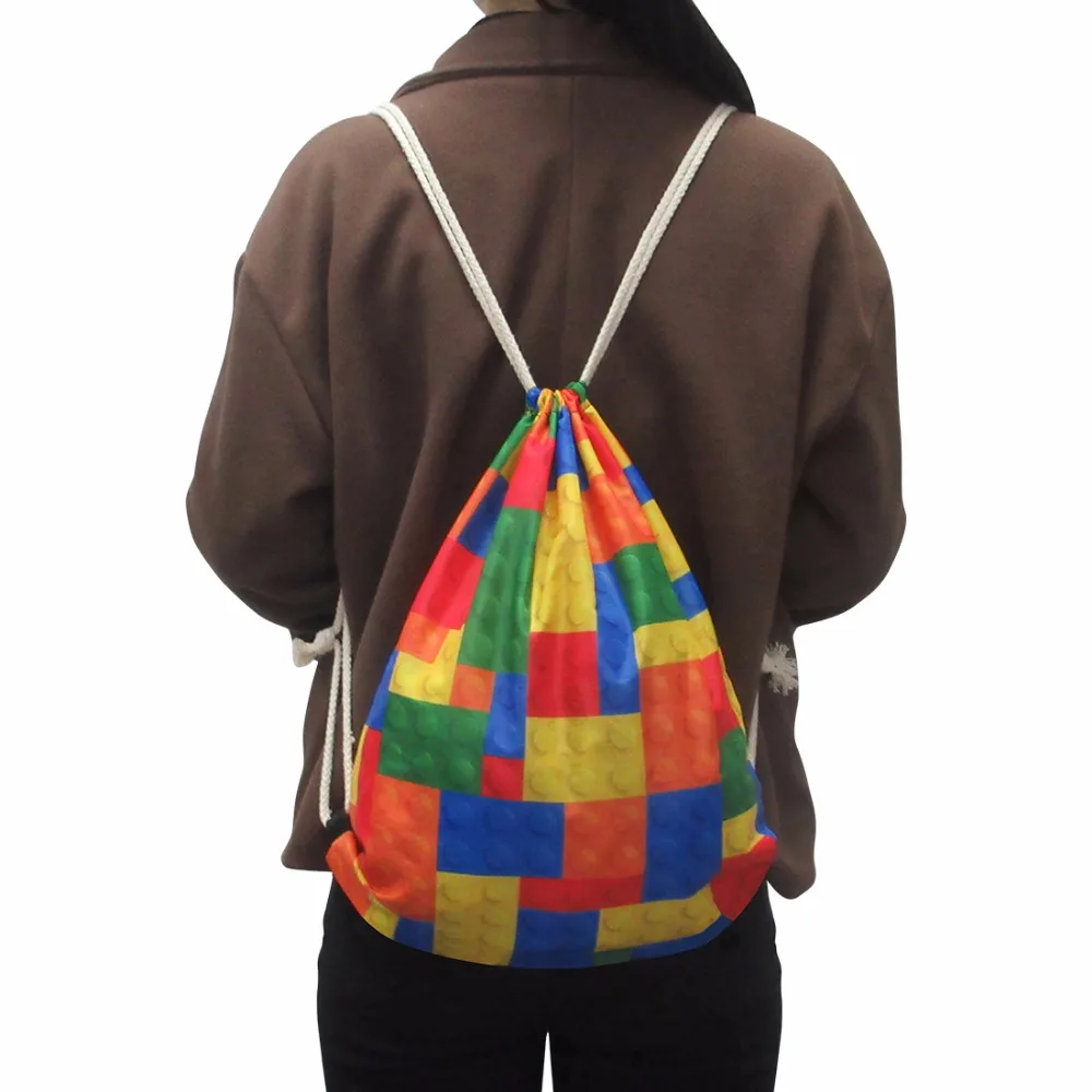 WhosePet Drawstring сумка маленькая для мужчин женщин школы рюкзаки Космическая