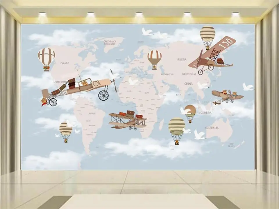 Настенные 3D обои для фотографий в стиле ретро размер под заказ ландшафтные